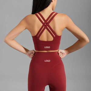 2025 señoras niñas Yoga entrenamiento Crop Top personalizado gimnasio Fitness secado rápido calidad alto impacto Yoga Sujetador deportivo para Womoe - Product Image 1