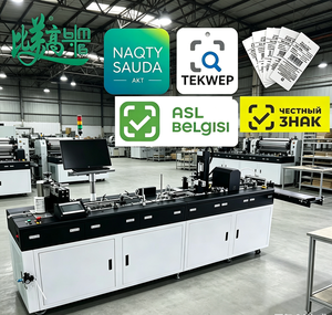 Machine de traitement d'étiquettes RFID pour vêtements, équipement automatique avec écriture de puces RFID, impression UV et rejet des articles défectueux - Product Image 1