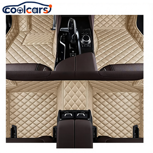 Alfombrillas de Coche de Cuero PU de Lujo, Suministro Directo de Fábrica a Bajo <span class=keywords><strong>Precio</strong></span>, Suaves, Duraderas, Excelente Rendimiento Impermeable, Antideslizantes - Product Image 1