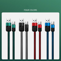 3A 480MHz USB 2.0 C vers A câble 4 couleurs au choix USB A vers C plat USB C câble de données et de charge
