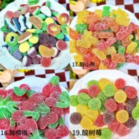 Groothandel Suikerbedekte Zure Gummy Candy Gemengde Cartoon Vormen Meerdere Smaken Halal Snoepjes Snack Gummy Zachte Snoepjes
