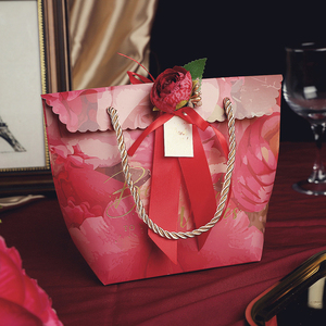 Sang trọng in tùy chỉnh in logo quần áo Quà Tặng đồ trang sức bao bì xử lý hàng tạp hóa giấy cửa sổ Túi - Product Image 4