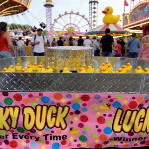 Juego de Carnaval Lucky Duck, Juego Interactivo de Estanque de <span class=keywords><strong>Patos</strong></span> para Fiestas, Parque de Diversiones para Niños y Adultos, PVC para Exteriores - Product Image 4