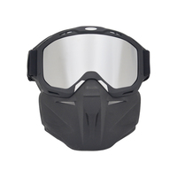 Masque de protection transparent Anlorr anti-rayures et anti-vent pour moto, motocross et autres accessoires de moto tout-terrain