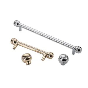 Thiết Kế Mới Vòng Vàng Crystal Drawer Knobs Bling Puller Tủ Bếp Kéo Xử Lý 1927