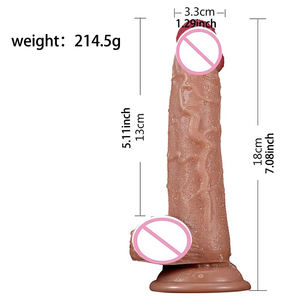 Dildo Realistico in PVC, Giocattolo Sessuale a Forma di Pene Spesso e Realistico con Forte Ventosa, Asta Morbida Testurizzata per Masturbazione Femminile Adulti - Product Image 6