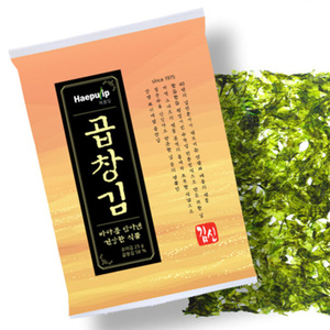 Haeupuip, Alga Nori Seca Saborizada y Tostada al Estilo Coreano, 25 g, Tipo Bolsa, Gopchang Gim Gyeonggi-do - Product Image 6