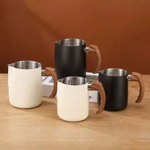 Carafe en acier inoxydable 304 de haute qualité, pot à latte, pichet à mousse de lait, ensembles pour café et thé - Product Image 1