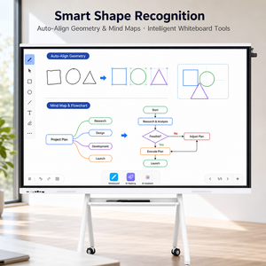 Tableau blanc interactif électronique tactile 4K de 98 pouces OEM avec 20 points tactiles <span class=keywords><strong>et</strong></span> double système <span class=keywords><strong>d</strong></span>'exploitation pour une utilisation en classe <span class=keywords><strong>et</strong></span> à l'école - Product Image 2