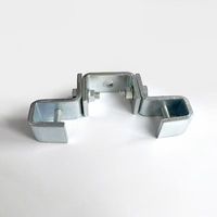 Abrazadera de Viga Tipo U de Acero al Carbono Galvanizado Q235, Abrazadera Fija para Viga H, Soporte Universal para Viga I, Estructura de Acero con Rosca de 1/8