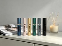 Flacon vaporisateur de parfum en verre mat rechargeable de 8 ml, personnalisé avec logo, impression sérigraphiée, pour vente en gros