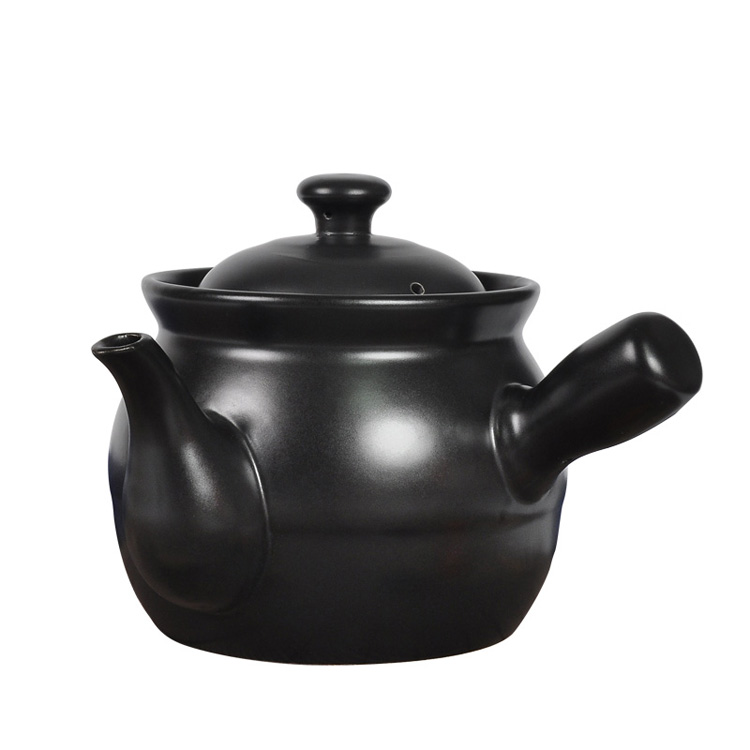 Casserole De Médecine Traditionnelle Chinoise Rétro Poêle Poterie Argile Médecine Chinoise Pot Pichet Théière Ragoût Ramen Cadeau, 001,25 X 19 Cm