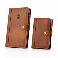 Funda de Cuero PU Personalizada para Diario A5 A6, Cubierta de Cuaderno Reutilizable con 100 Hojas, Portafolio, Regalo