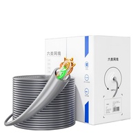Kabel Jaringan Cat5e UTP FTP SFTP Laris Manis 4-Pair 24AWG Tembaga Murni Terlilit CCA 305m Kabel Ethernet LAN Dalam Ruangan