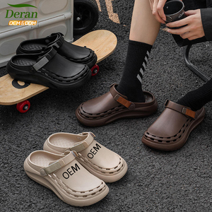 Deran 2025 OEM classique unisexe adulte chaussure de plage personnalisé EVA Mules sabots chaussures récupération mousse pantoufles en gros Sabots sabots pour hommes - Product Image 1
