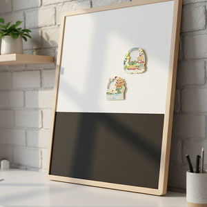 Aimant de réfrigérateur en alliage de zinc laqué, effet sable mouvant, motif repère urbain, personnalisable DIY, pour décoration intérieure et <span class=keywords><strong>souvenir</strong></span> - Product Image 3