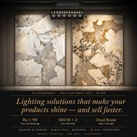 Spot LED OEM en dalle de roche, extrusion AL6063, CNC, ultra-plat 10,5 mm, lumière dimmable pour salle d'exposition de carreaux grand format