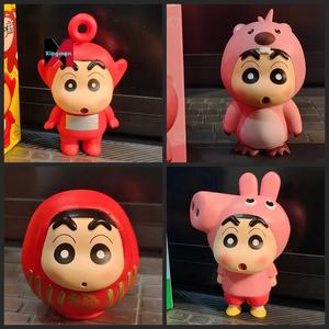 Crayon Shinchan Beaver Pig Lucky Egg Figura Anime Modelo Fortune Tema Decoración Regalo En Caja - Product Image 3