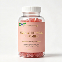 Gummies de collagène blanchissantes au glutathion saveur fraise, vente en gros sous marque privée, très demandées