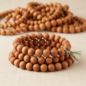 ลูกปัดไม้จันทน์ที่ดีที่สุดของที่ระลึกอินเดีย108 Jap Mala จีน Mala - Product Image 1