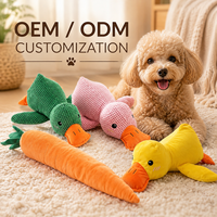 Jouet à mâcher interactif pour chien, motif dessin animé mignon, couineur et froissé – Matériau en polyester durable résistant aux morsures, soulagement de l'ennui et enrichissement