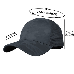 Breathable Mesh Baseball Cap With Ponytail Opening Unisex Sun Protection Duckbill Hat For Summer Outdoor Use - Product Image 5