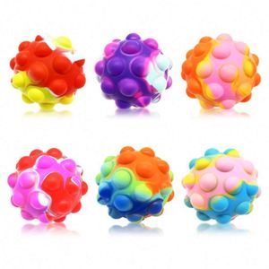 Juguete Antiestrés de Silicona PVC con Forma 3D, Pelota de Burbujas, Arcoíris, Unisex, para Niños de 5 a 7 Años - Product Image 6