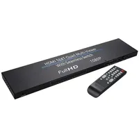 Commutateur HDMI 16-en-1 Multiviewer 1080P, Répartiteur d'écran quadruple avec commutation transparente et affichage 16 ports pour un seul moniteur TV