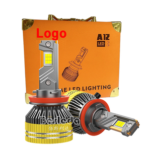Gran oferta de fábrica, bombillas Led para coche, Bombilla Led para Faro de 120W, luces Led para coche H1 H8 H9 H7 H11 H4, bombillas bicolor para faros de xenón Led H7 - Product Image 2