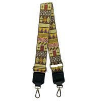 Bandoulière personnalisée à motifs multicolores, sangle large interchangeable pour sac à main, accessoire pour sac à bandoulière, sangle réglable