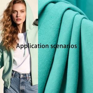 Groothandel 255gsm gebreide 85/15 katoen polyester French Terry stof Eco-vriendelijke waterdichte zachte hoodie sweatshirt jas jongens - Product Image 4