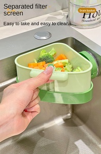 Panier de vidange triangulaire pour évier, bac à laver les légumes, filtre à déchets alimentaires pour cuisine domestique - Product Image 2
