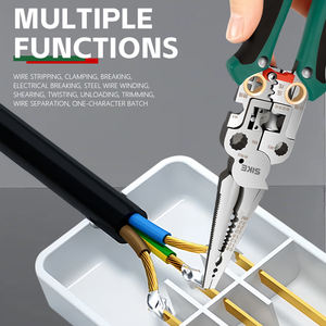 <span class=keywords><strong>Pince</strong></span> multifonctionnelle isolée pour électricien, <span class=keywords><strong>pince</strong></span> à dénuder les fils en acier pour couper les fils de cuivre, <span class=keywords><strong>pince</strong></span> à <span class=keywords><strong>sertir</strong></span> et à maintenir - Product Image 3