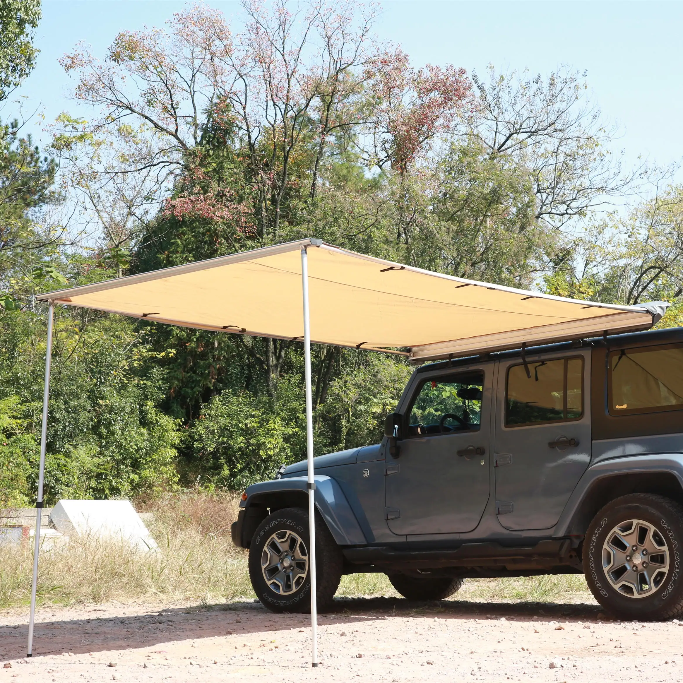 Produit nouvellement publié auvent de toit de voiture rétractable auvent de toit latéral de voiture d'extérieur pour le Camping