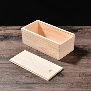 Wanuocraft handmade đánh bóng tùy chỉnh thông gỗ hình chữ nhật trượt nắp Hộp Quà Tặng đa kích thước Thủ công mỹ nghệ hiện đại đồ trang sức trà DIY - Product Image 4