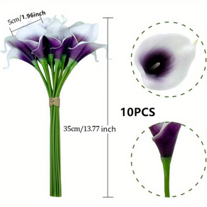 Eleganti Calla Artificiali in Plastica - <span class=keywords><strong>Fiori</strong></span> Realistici per Matrimoni, Natale, Soggiorno, Camera da Letto, Tavolo da Pranzo, Decorazioni per la Casa - Product Image 2