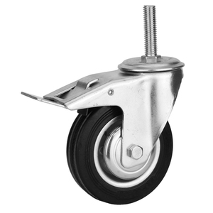 Glissière de <span class=keywords><strong>tiroir</strong></span> D'armoire De Serveur Noir de 4 Pouces Roue Pivotante Roulette - Product Image 6