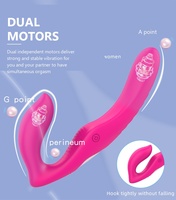 S-HANDE Lesbisches Paar Frauen Starker Vibrierender G-Punkt-Stimulator Strapless Erwachsenen-Sexspielzeug Doppelendiger Vibrator