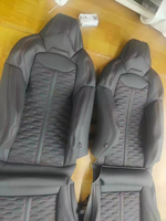 Vente en gros d'usine, housses de siège de haute qualité pour Audi Rs4 Rs3 et Rs5, remplacement de sièges avec cuir Napa noir