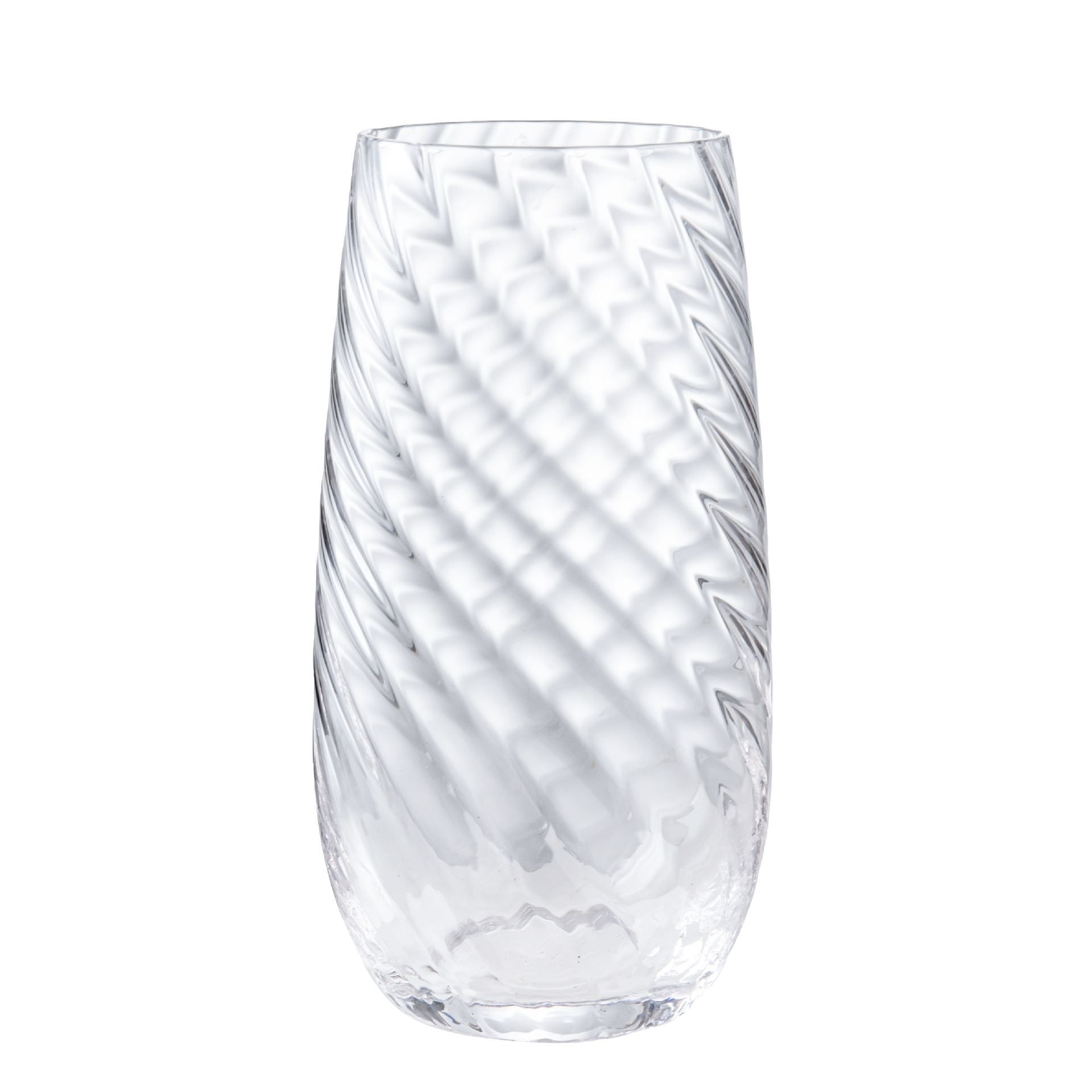 Grand verre à vin sans pied transparent