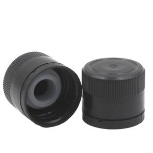 Bouchon à vis en plastique noir et or anti-fuite avec garantie inviolable pour bouteilles de vin, de sauce et d'huile en verre - Product Image 4