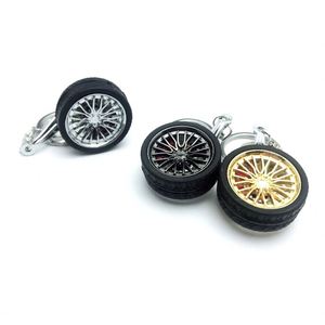 Wholesale Zinc Alloy <b>Key</b> <b>Chain</b> Wheel Rims Tyre Keychain Wheel Hub Keyring Rotatable Auto Car Tire Keychain - Product Image 5
