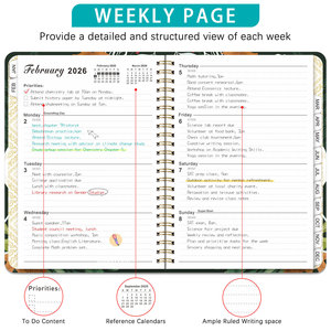 Bajo Moq personalizado A5 Spiarl semanal mensual diario planificador objetivo bobina Agenda 2026 caja de regalo cuaderno conjunto cuaderno de lujo para regalos - Product Image 3