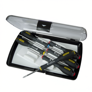 Juego de destornilladores de precisión Stanley de 6 piezas con mangos ergonómicos para reparación de electrónica - Product Image 2