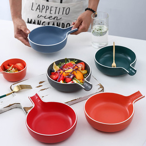 Bán Buôn Vòng Hình Chữ Nhật Lớn Lò Nướng Bánh Mì Sứ <span class=keywords><strong>Baking</strong></span> Tray Gốm Nướng Chảo Món Ăn Bakeware - Product Image 4