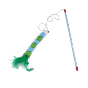 Toys for Pets Cats Playing Wand Plush <b>Ball</b> Caterpillar Pets Cats Teasers Stick Toys Interactive Movement Toy - Product Image 4