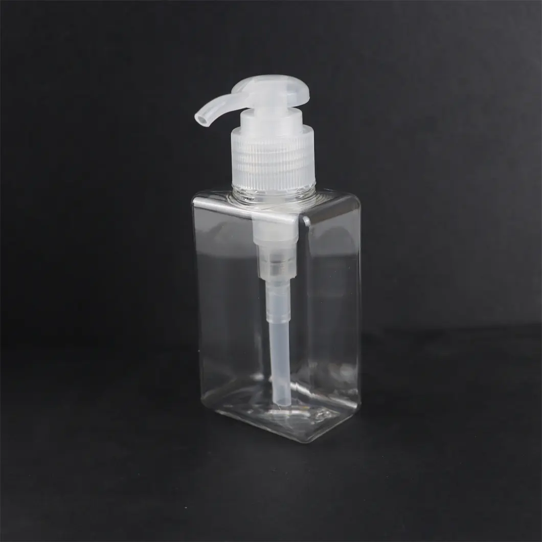 زجاجة لوشن مربعة الشكل 100 مل، زجاجة مفرغة للاستحمام مع Gel للتنظيف اليدوي للسفر