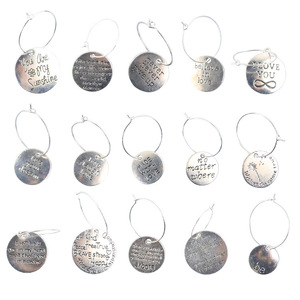 Chen Xusheng Iron Coin Wine Glass Rings Round Valentine'S Day Party Distinguishers Hanging Buckles Bottle Stopper - Product Image 3