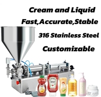 Machine de remplissage semi-automatique SH-DG 500g pour crème, shampoing et mayonnaise