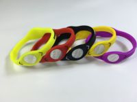 Bracelet en silicone énergétique personnalisé en gros avec 3000 ions négatifs pour bracelets holographiques Deuce X Power et brassard magnétique